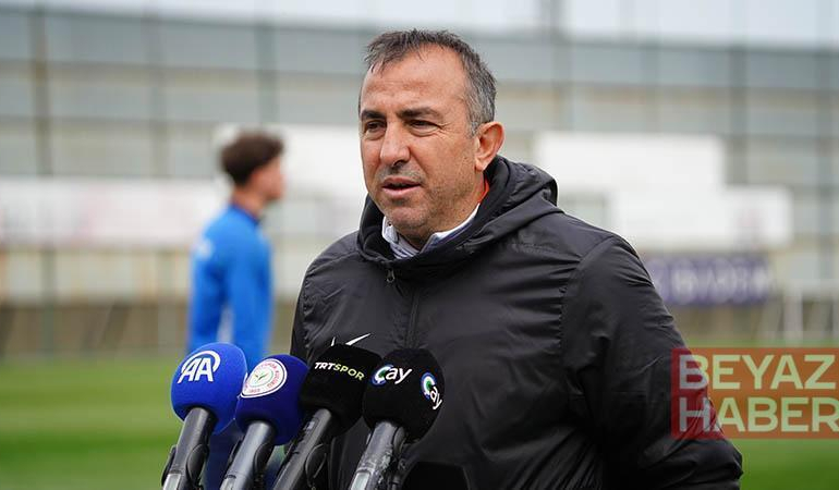 Çaykur Rizespor Teknik Direktörü Recep Uçar: Ligin telafisi olmayan son 4 haftasını oynuyoruz