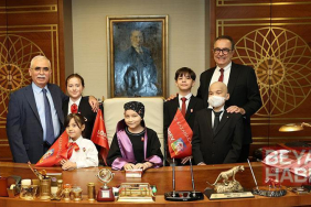 Anayasa Mahkemesi Başkanı Kadir Özkaya, lösemi tedavisi gören çocukları misafir etti