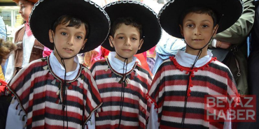 Üçüzler, 23 Nisan kutlamalarında ilgi odağı oldu