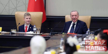 Cumhurbaşkanı Erdoğan, çocukları kabul etti