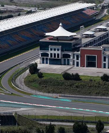 Formula 1 pistinin son hali havadan görüntülendi