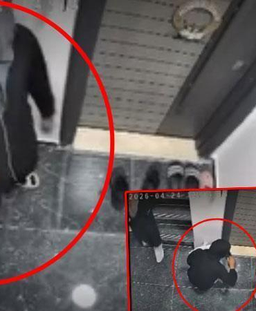 Ayakkabıyı koklayıp, kartla kapıyı açmaya çalıştılar