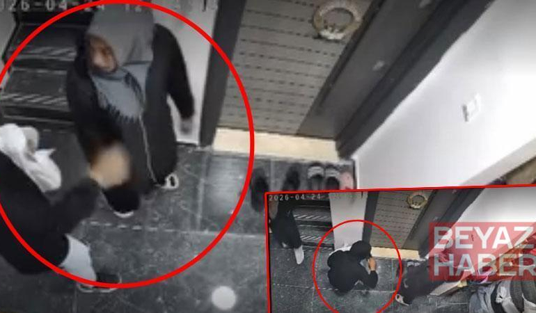 Ayakkabıyı koklayıp, kartla kapıyı açmaya çalıştılar