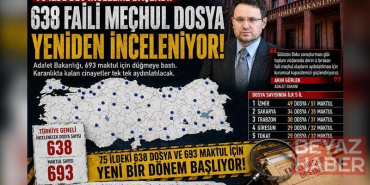 Adalet Bakanlığı: 75 ilde 638 faili meçhul dosya incelemeye alındı