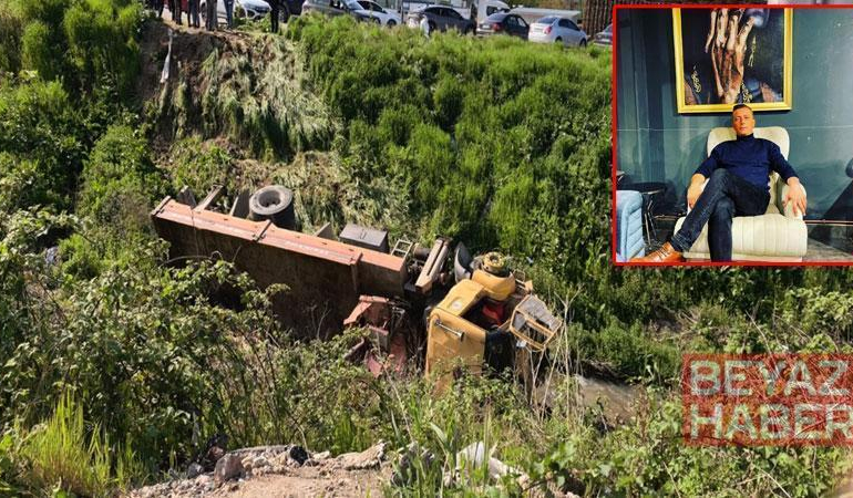 Vincin dereye uçtuğu kazada ölen sürücü toprağa verildi; eşi 4