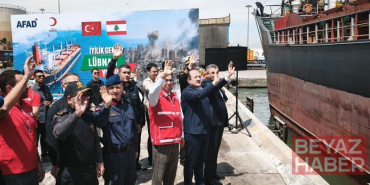 Lübnan’a gidecek yardım gemisi, Mersin