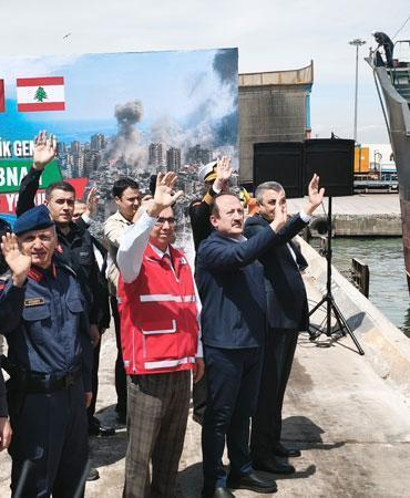 Lübnan’a gidecek yardım gemisi, Mersin