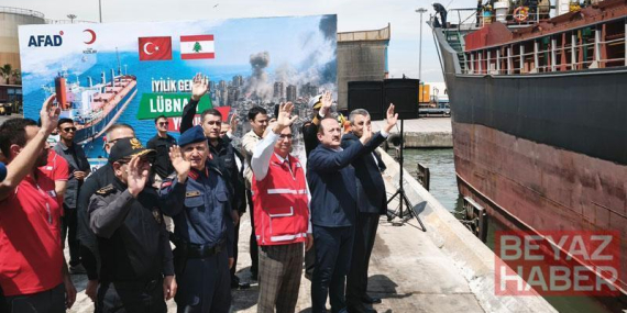 Lübnan’a gidecek yardım gemisi, Mersin