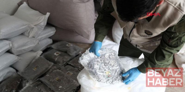 MİT’in, Suriye İçişleri Bakanlığı ile ortak operasyonunda 236 kilogram uyuşturucu ele geçirildi