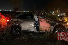 Fatih’te takla atan otomobil parka savruldu: 1 yaralı