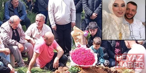 Gelin çiçeğini, oğlunun mezarının başına koydu