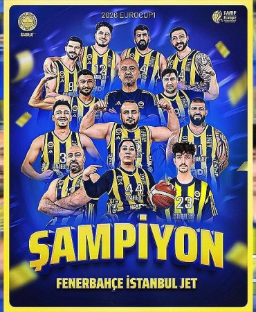 Galatasaray'ı yenen Fenerbahçe, EuroCup 1 Finallerinde şampiyon oldu
