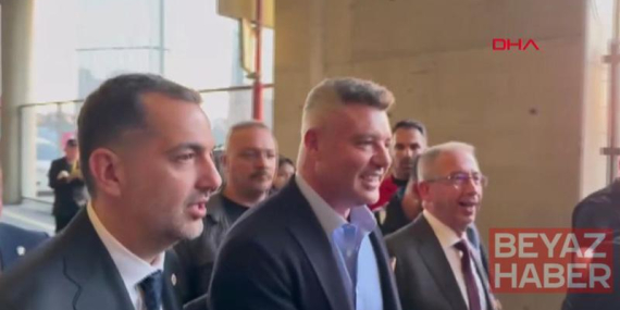 Galatasaraylı yöneticiler Fenerbahçe yöneticilerini karşıladı