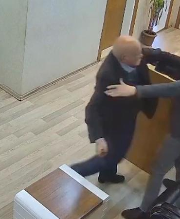 Belediye personeline satırlı saldırının görüntüleri ortaya çıktı