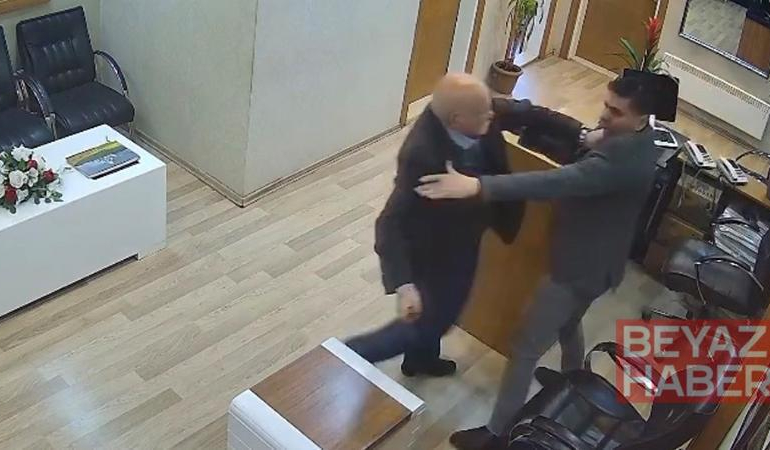 Belediye personeline satırlı saldırının görüntüleri ortaya çıktı