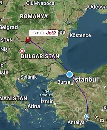 Antalya’dan kalkan Jet2 uçağında yolcular sorun çıkardı; uçak acil iniş yaptı