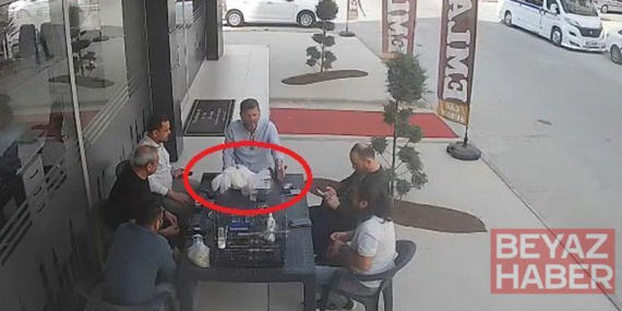Tarsus’ta tavuk uçarak masa kondu, çevresindekiler panik yaşadı