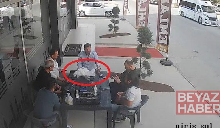 Tarsus’ta tavuk uçarak masa kondu, çevresindekiler panik yaşadı