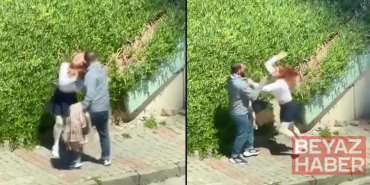Maltepe’de tartıştığı kadını sokak ortasında yumruklayarak darbetti