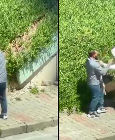 Maltepe’de tartıştığı kadını sokak ortasında yumruklayarak darbetti