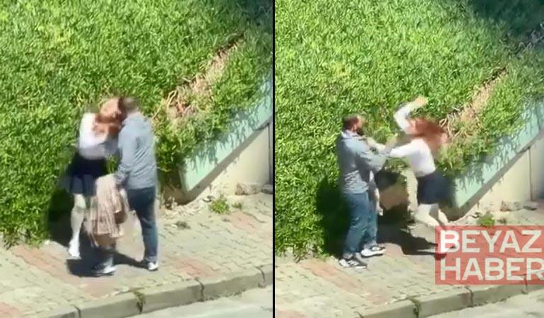 Maltepe’de tartıştığı kadını sokak ortasında yumruklayarak darbetti