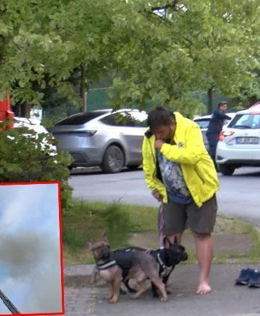 Ataşehir’de 8 katlı binanın en üst katında yangın; engelli köpek içerde mahsur kaldı