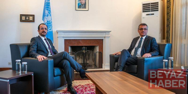 KKTC Cumhurbaşkanı Erhürman ve GKRY lideri Hristodulidis 8 Mayıs