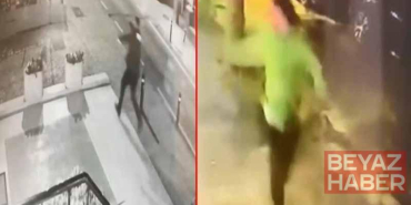 Kadıköy’de mekandan çıkarılan kişinin ateş açtığı anlar kamerada; polis bacağından vurarak yakaladı