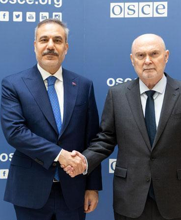 Bakan Fidan, AGİT Genel Sekreteri Sinirlioğlu ile görüştü