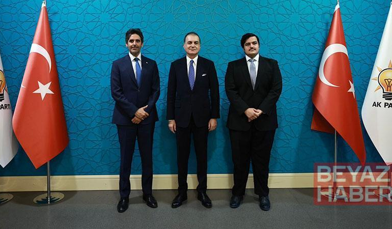Ömer Çelik, Katar Büyükelçisi Al-Henzap ve Başkatip Al-Thani ile görüştü