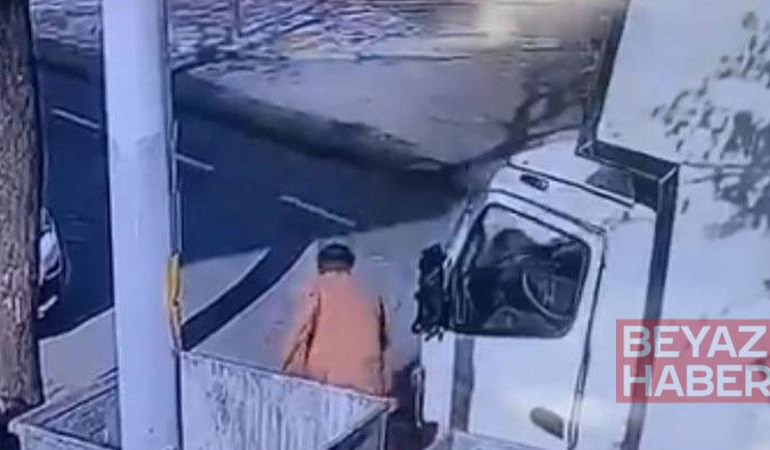 Avcılar’da kargo aracından cep telefonu hırsızlığı kamerada