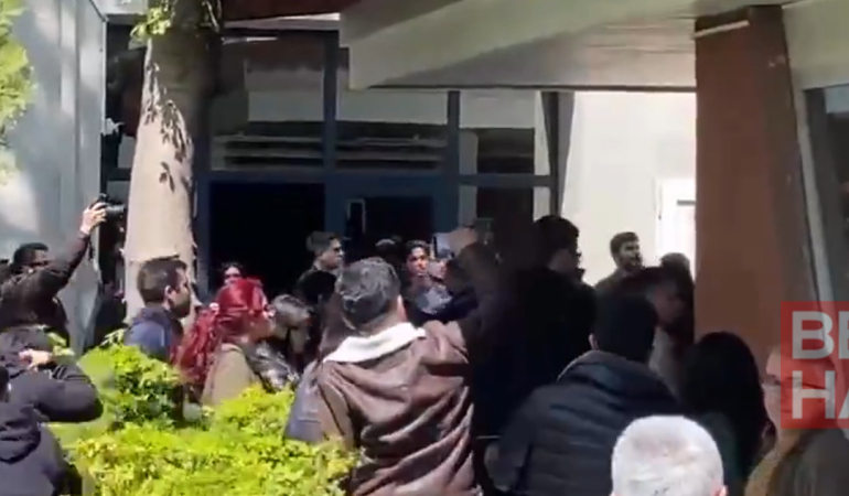Üniversitelilerin spor salonu protestosunu ülkücüler bastı
