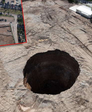 İnşaat sahasında dev obruk! Facianın eşiğinden dönüldü