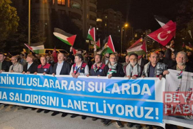 ABD Büyükelçiliği önünde, İsrail