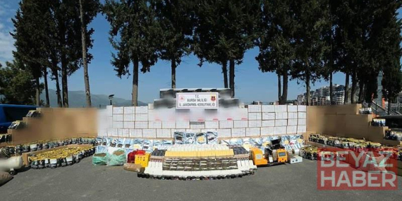 Bursa’da 2 milyon bandrolsüz makaron ele geçirildi