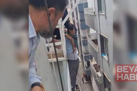 İnşaatta asansör kazası; işçilerden biri düştü, diğeri demirlere tutundu