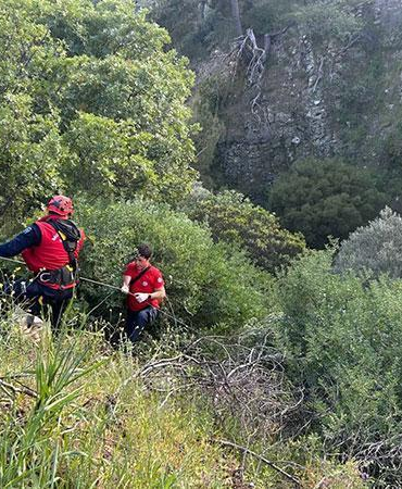 Çanakkale’de otomobil, uçurumdan dereye yuvarlandı: 1 yaralı