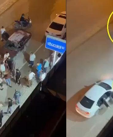 Osmaniye’de 2 kişinin yaralandığı silahlı kavga, kamerada