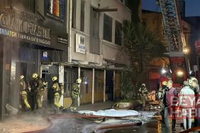 Bayrampaşa’da plastik malzeme satışı yapılan 5 katlı iş yerinde yangın
