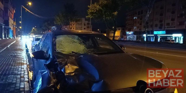 Alkollü sürücünün kullandığı otomobilin çarptığı yaya ağır yaralandı
