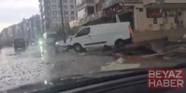 Gaziantep'te "süper hücre" fırtınası... Çatılar uçtu, dereler taştı