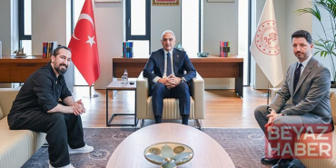 Bakan Ersoy, Doğukan Manço ile görüştü
