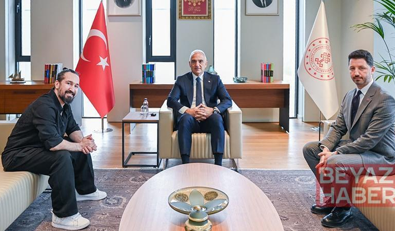 Bakan Ersoy, Doğukan Manço ile görüştü