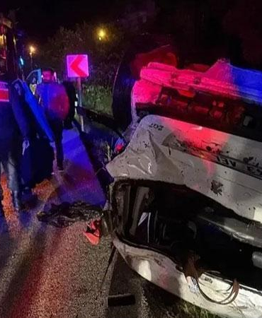 Kütahya’da otomobil takla attı: 4 yaralı