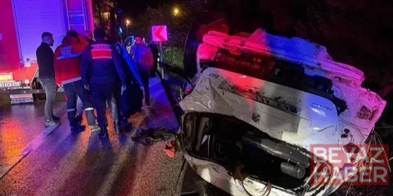 Kütahya’da otomobil takla attı: 4 yaralı