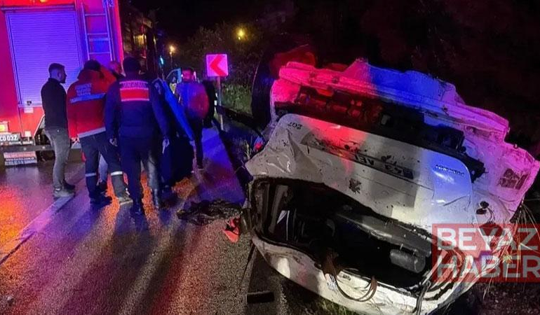 Kütahya’da otomobil takla attı: 4 yaralı