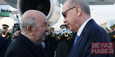 Cumhurbaşkanı Erdoğan, Cezayirli mevkidaşı Tebbun'u havalimanında karşıladı