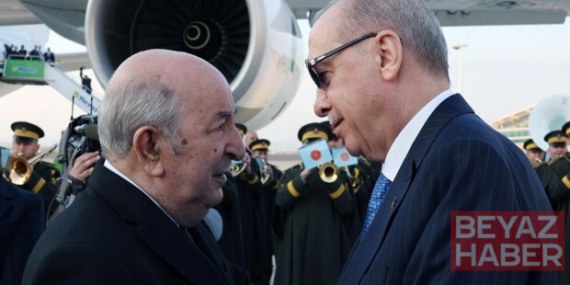 Cumhurbaşkanı Erdoğan, Cezayirli mevkidaşı Tebbun'u havalimanında karşıladı