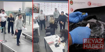 İstanbul Havalimanı’nda 19 kilogram uyuşturucuyla yakalanan 2 İngiliz yolcu kamerada