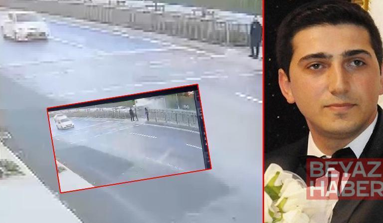 Küçükçekmece’de mühendisin ölümüne neden olan kazanın görüntüleri ortaya çıktı